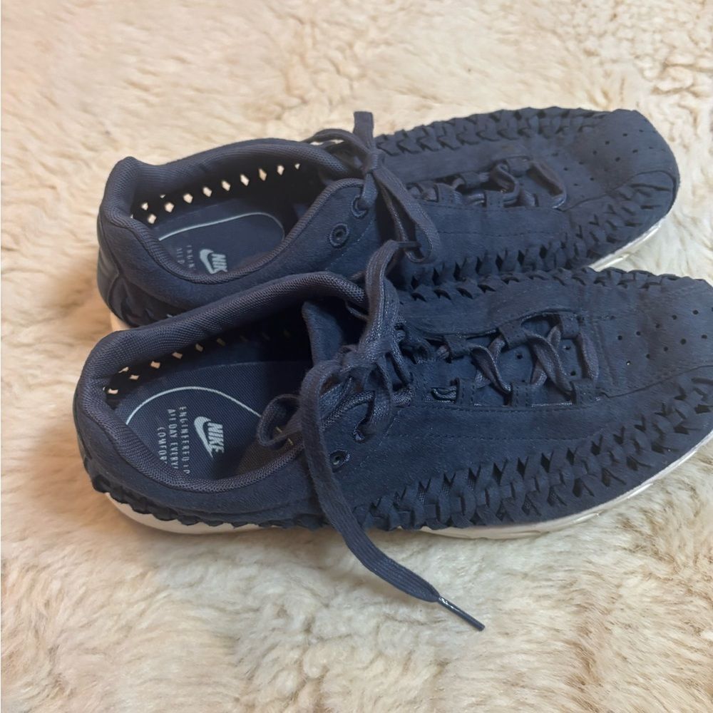 Nike Navy Woven Sneakers - Picture 6 of 10
